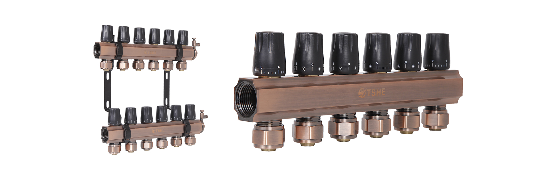 古铜色方体分集水器 XH-GT1001F